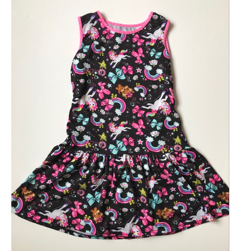 Nickelodeon JoJo Siwa Girls Sleeveless Graphic Print Dress Medium (7-8)